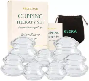 ELERA Ventouse Anti-Cellulite - Kit 7 Cups Silicone - Massage Corps