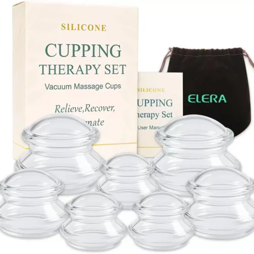 ELERA Ventouse Anti-Cellulite - Kit 7 Cups Silicone - Massage Corps
