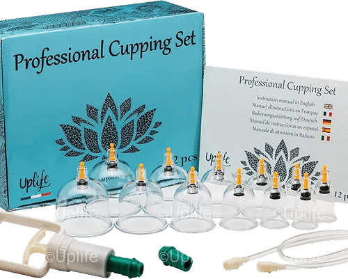 Uplife Kit 12 Ventouses Thérapeutiques - Cupping Anti-Cellulite