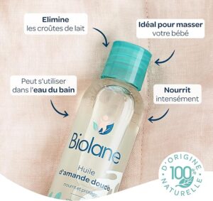 Biolane huile d'amande douce bébé soin naturel 100%