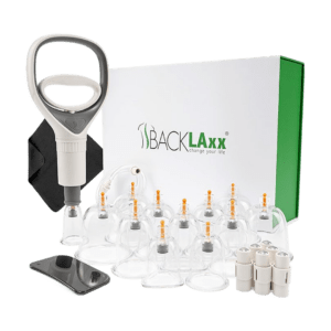 Ventouses thérapeutiques BACKLAxx cupping - kit 12 pièces pompe